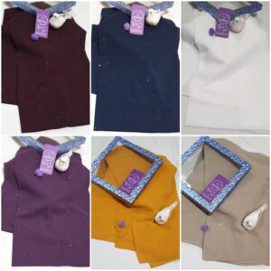 Georgette Glitter Stole - Imported