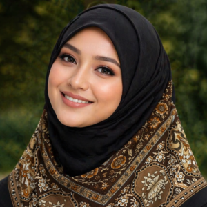 Triangle Georgette Printed Scarf - Imported